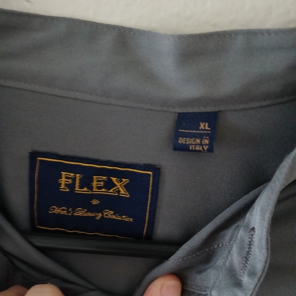 Mens Dark Grey Silk Long Sleeve - Picture 2 of 2